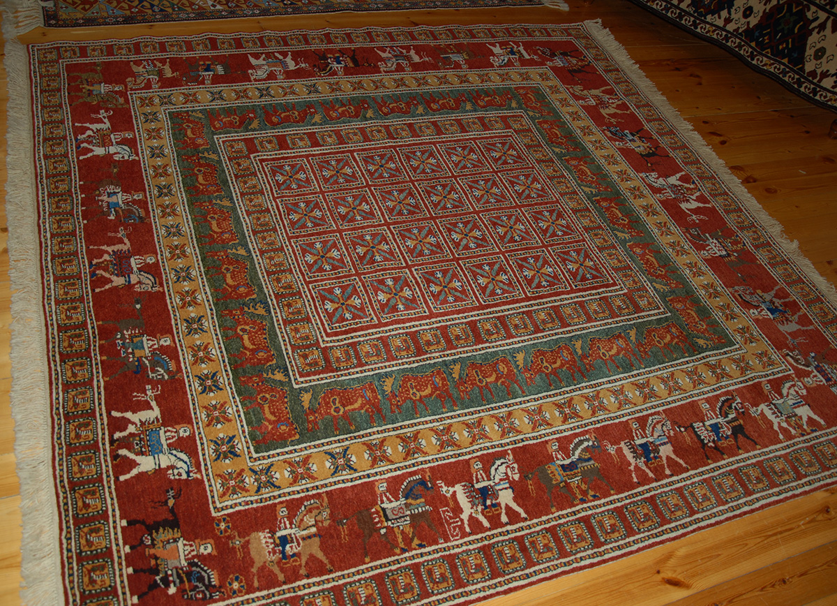 Pazyryk carpet (based on the famous Pazyryk rug the oldest known